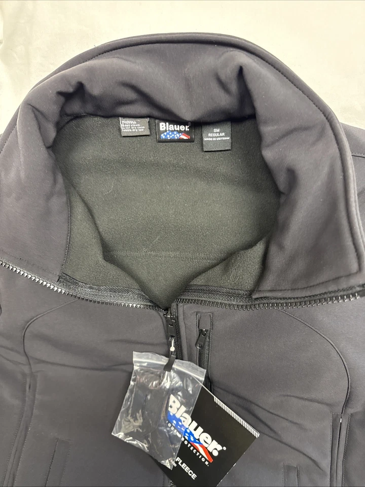 NWT Blauer 4660 Softshell Fleece Jacket  Mens Black Small Regular - Image 2 of 4