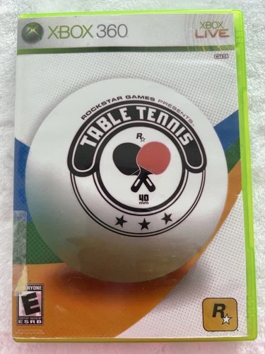 Table Tennis Rockstar Games Microsoft Xbox 360, 2006 Complete, Preowned