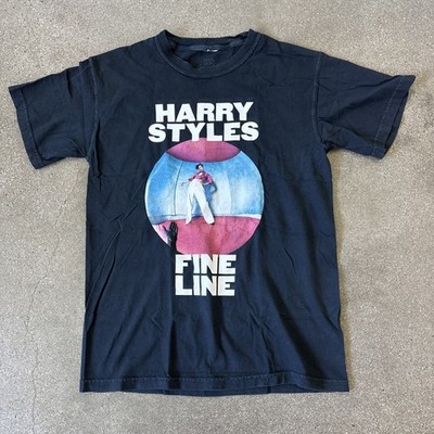 Harry Styles Fine Line T Shirt Black Double Sided Graphic Size Small