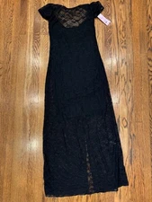 Wild Fable Elegant Lace Black Dress Womens Size S New