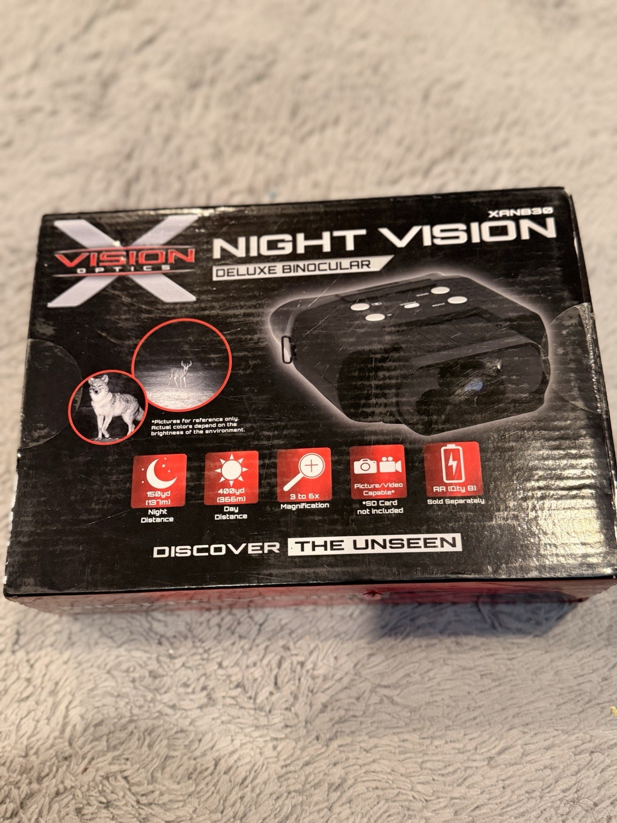 Optics X-stand [xanb30] Sniper Night Vision Binoculars - Black