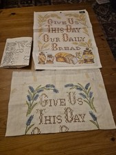 Vintage Cross Stitch Sampler (Needs Finishing)