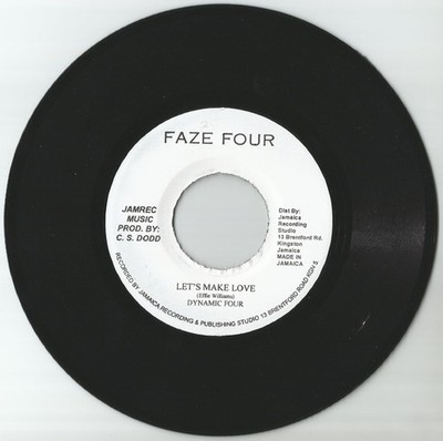 7'' The Dynamic Four Let's Make Love NONE Faze Four Jamaica Vinyl