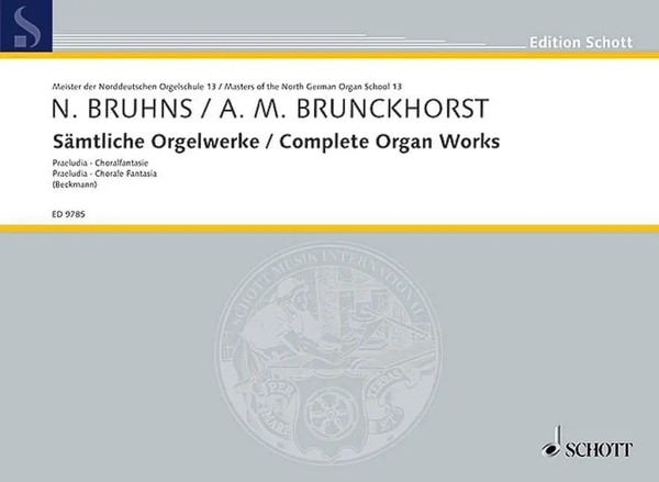 SäMtliche Orgelwerke/Complete Organ Works | Bruhns | Deutsch | Taschenbuch-image