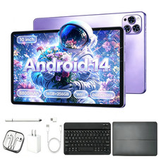 10'' Android 14 Tablet 16GB 256GB 1920x1200 8 16MP Dual Camera 8800mAh Octa Core