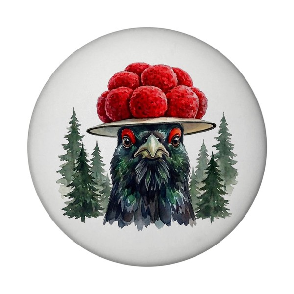 Auerhahn Mit Bollenhut Magnet Schwarzwald Motiv-image