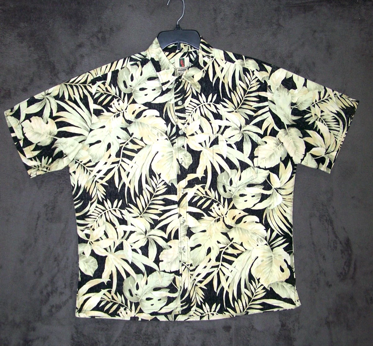TORY RICHARD Shirt Adult Extra Large Hawaiian Short Sleeve Button Up Casual Mens