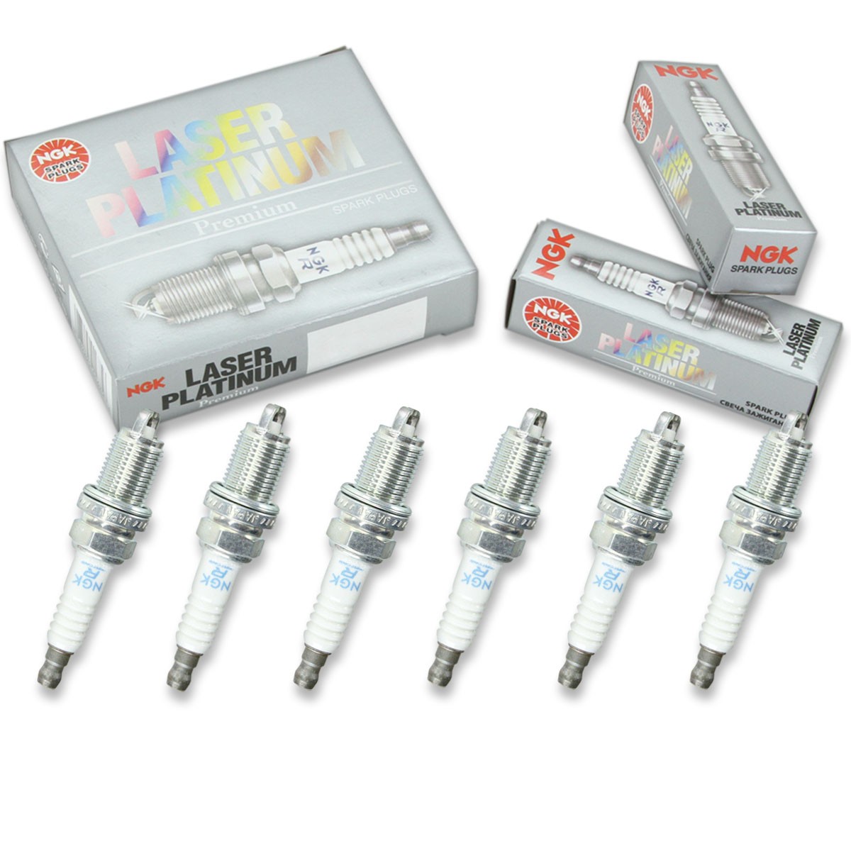 6 pc NGK 3452 BKR6EKPB-11 Laser Platinum Spark Plugs for PK20TT PK20TR11 wh