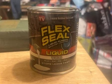 Flex Seal Family of Products Flex Seal White Liquid Rubber Sealant Coating 16 oz