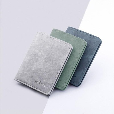 Compact Black/gray Wallet for Cards & Coins  Wallet for Men/women