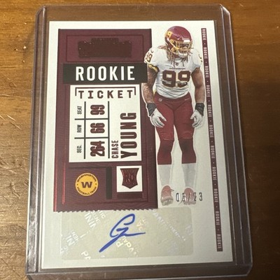 2020 Panini Contenders - RPS Chase Young #102 /23 (AU, RC)