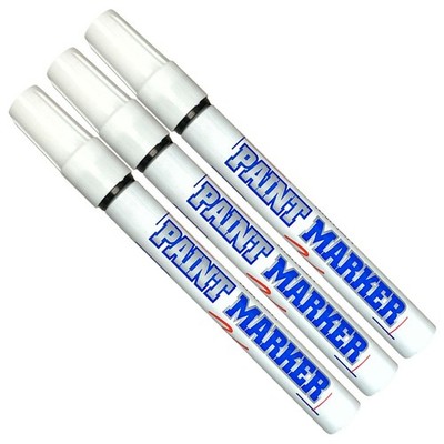 Paint Markers Oil-based Pen Permanent Waterproof 1 Count (Pack of 3), Black 