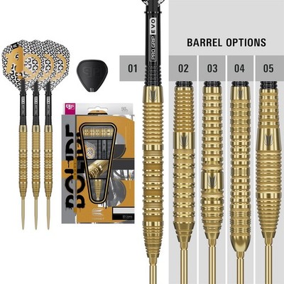 Target Darts Set Bolide Envy Tungsten SP Swiss Point Steel Tip 5 Barrel Shapes