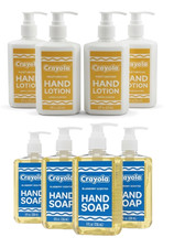 LOT OF 8 Crayola Hand Soap  Hand Lotion Bundle Blueberry  Lemon Scented