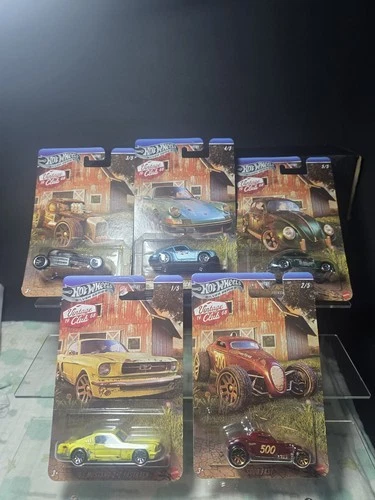 Hot Wheels Vintage Club: FULL SET Of 5 PORSCHE 911, Beetle Bug, Mustang, Mod,Etc