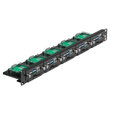 UCTRONICS 19 1U Rackmount for Raspberry Pi, SSD Bracket for Any 2.5 SSDs, Hold
