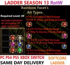 ✅ PC PS4 PS5 XBOX SWITCH ✅ LADDER Rainbow Facet's Diablo 2 Resurrected Items D2R