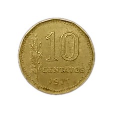 1971 Collectible Argentine Peso 10 Centavos
