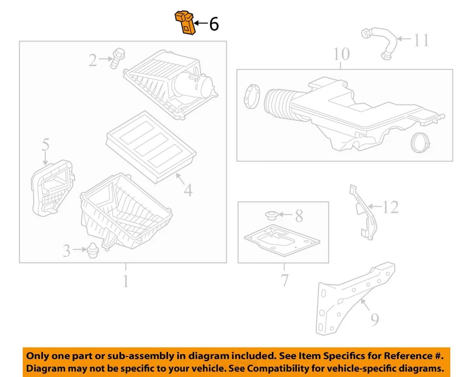2012-2019 Buick LaCrosse Mass Airflow Sensor 20787043 - Image 3 of 4
