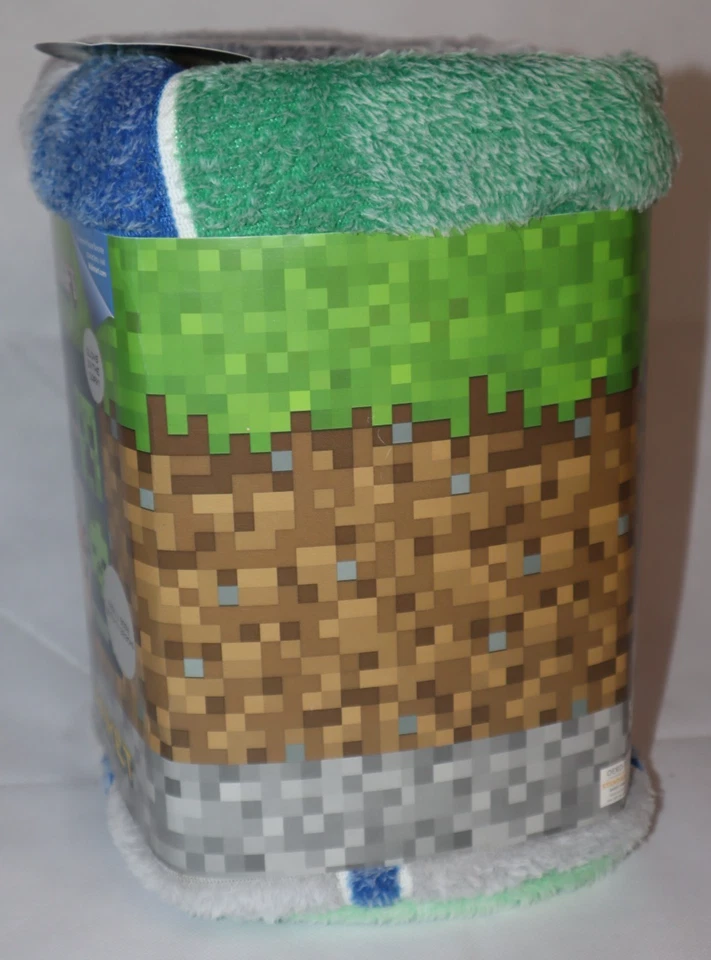 MINECRAFT *BRILLA EN LA OSCURIDAD* 62 x 90" MANTA "BAD MOBS CLUB" Foto 4 de 4
