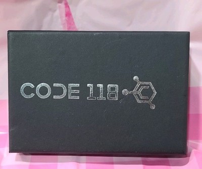 Code 118 Wallet Black Sleek  New Open Box 
