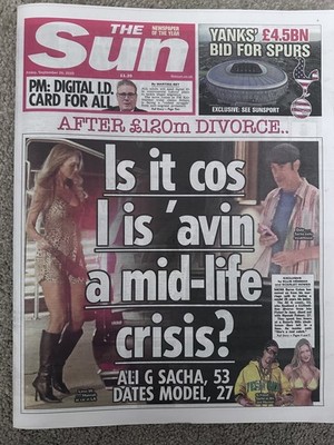 The Sun 26. September 2025 26.9.25 Amerikaner bieten £4,5B für Sporen & Ausweis Plan