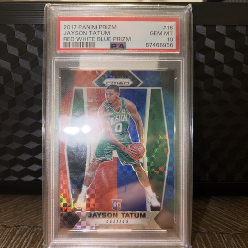 2017-18 Panini Prizm - Jayson Tatum #16 Red White & Blue Prizm (RC) PSA 10 Gem 
