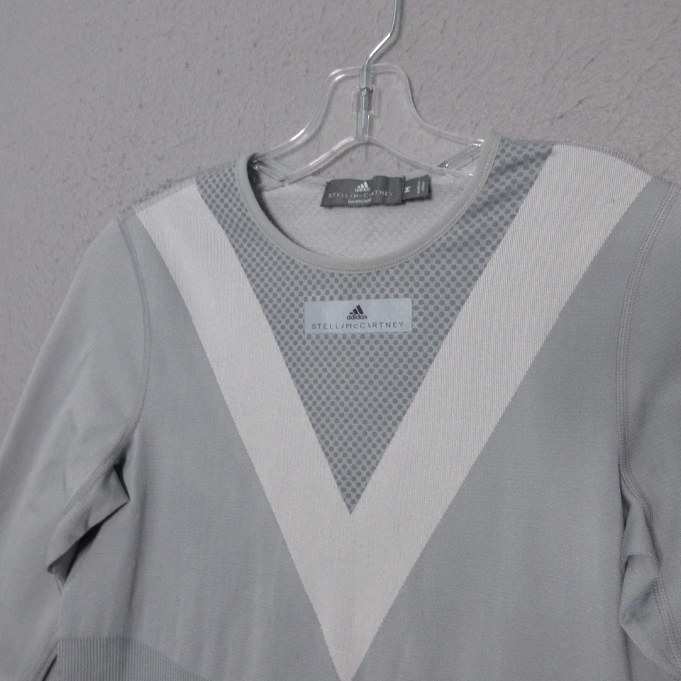 Camiseta Adidas Stella McCartney Barricade Gris Medio Tenis Elástica Sin Costuras Foto 3 de 4