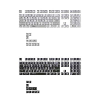 Crystal Keycaps 132Keys MDA Profile Backlit Keycap for Mechanical Keyboards