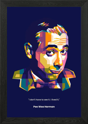 Pee Wee Herman gerahmtes Wandbild Poster Leinwanddruck Bild