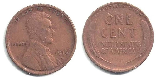 A Nice-looking, Problem Free 1916-D Lincoln Cent in Fine Condition