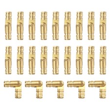 50Pcs Invisible Barrel Hinges 4x17mm Brass Concealed Hinge Gold