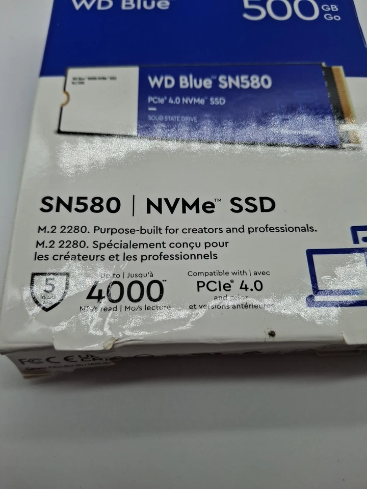 WD 500GB WD Blue SN580 NVMe Internal Solid State Drive SSD WDS500G3B0E - Image 4 of 4
