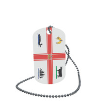 Dog Tag Flag Bunting Melbourne Dog Tag Aluminium 30 x 50mm