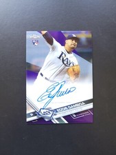 2017 Topps Chrome Rookie Auto Purple Refractor /250 Eddie Gamboa #RA-EG Auto RC