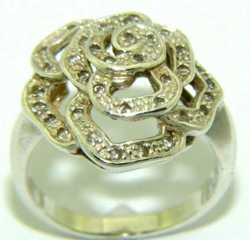 Anelli di lusso con gemme trasparente in argento sterling pietra principale zircone