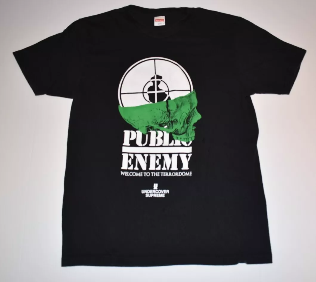 Supreme Undercover Public Enemy Terrordome T-Shirt, Cotton, Black, Size  Large