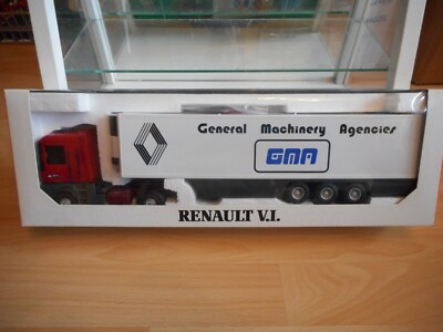 Eligor / LBS Renault AE 500 Magnum + Anhänger ''GMA'' in rot/weiß auf 1:43 in Box