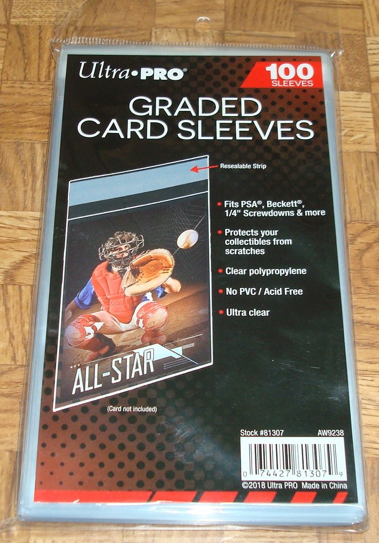 100 ULTRA PRO GRADED RESEALABLE CARD Sleeves PSA Beckett Screwdown Bag