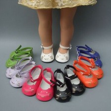 Cartoon PU Leather Shoes Cute Doll Cosplay Accessories  for 18Inch Doll