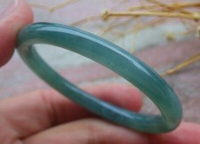 Video Certified Icy Blue Water A JADE Jadeite Baby Bangle Bracelet 46mm 937211