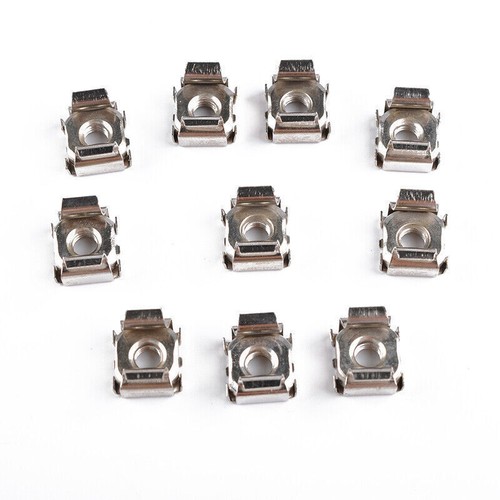 10Pcs M5 Cage Nuts With Screws For Square Hole Racks Server Rack Cabinet h - Afbeelding 4 van 12