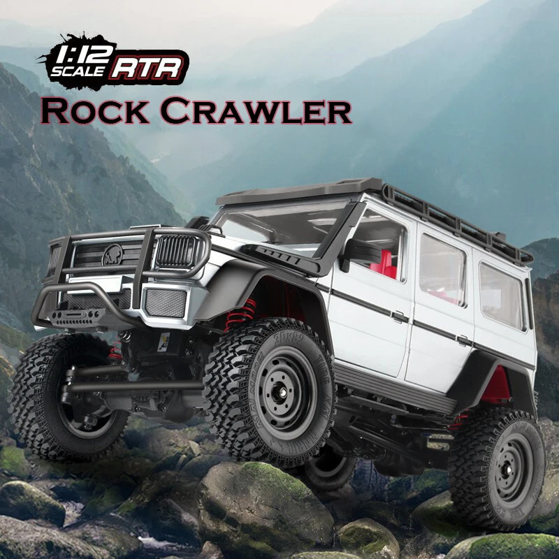 1/12 Scale Gray G500 G-Wagon 4WD MN86S RC Crawler Truck RTR with Lights