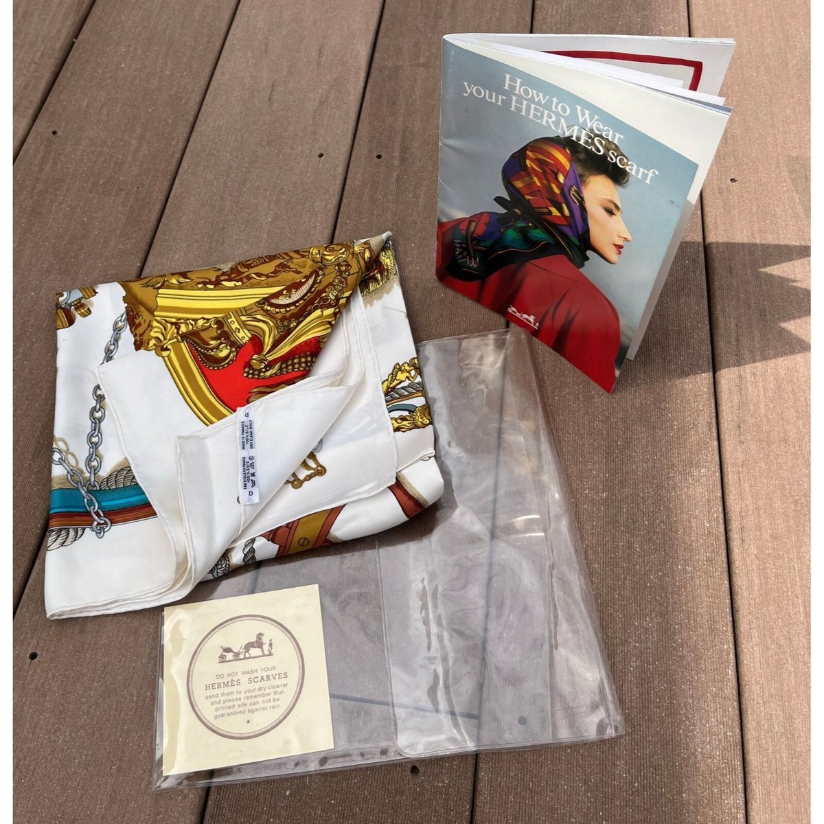 Vintage 1986 Hermes Paris Scarf, Musee Bateau a Vapeur de JOUFFROY