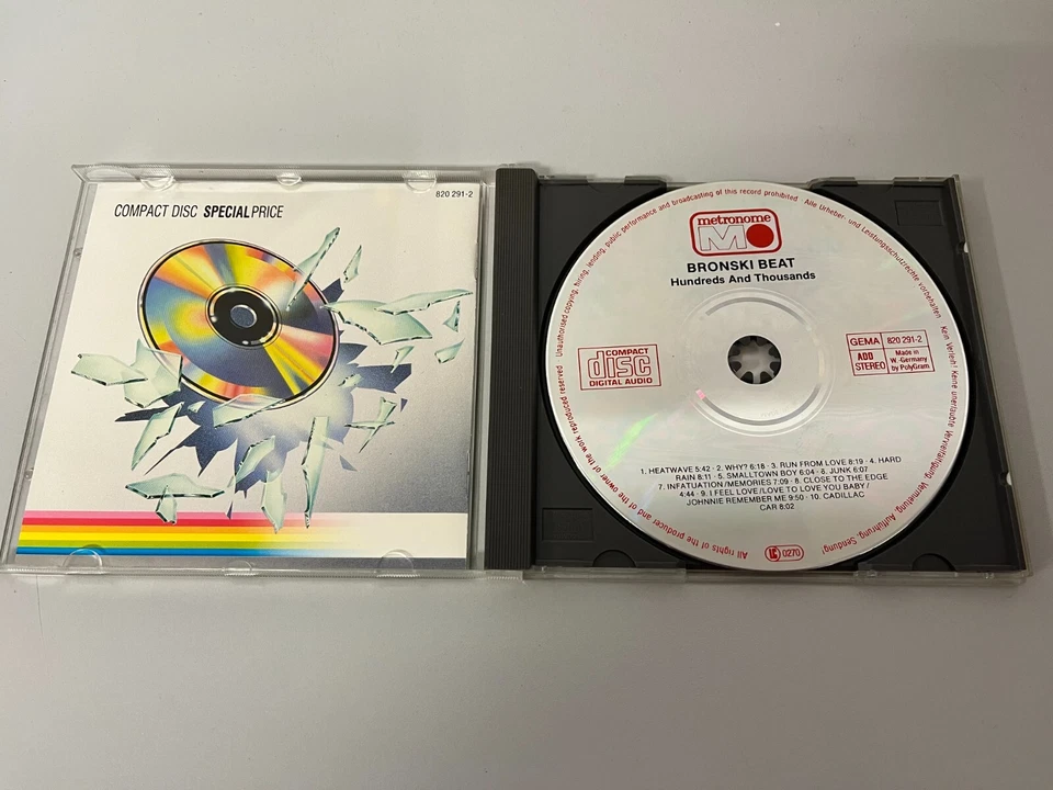 Bronski Beat – Hundreds & Thousands - CD © 1985/? - Mixes: Why,Smalltown Boy,I F - Bild 2 von 3