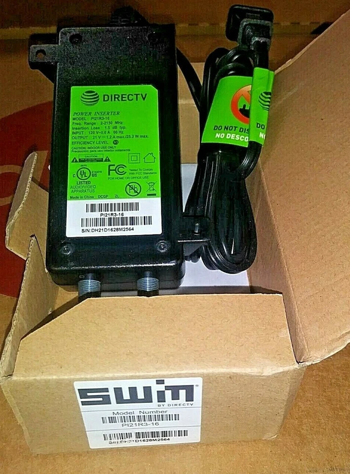 DirecTV SWM 21V Power Inserter- PI21R3-16 - Image 2 of 2