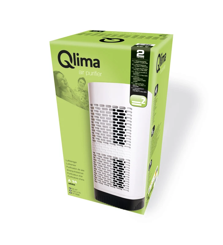 Purificatore d' Aria Casa QLIMA A34 per Ambiente fino a 13 mq Polline Allergie, fotografia 11 di 11