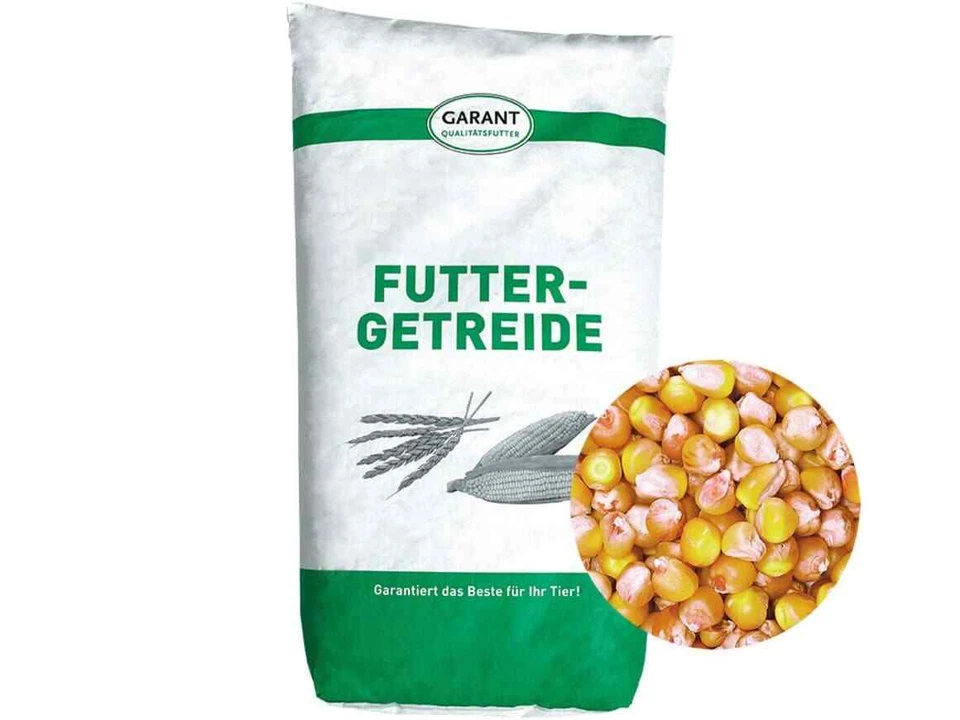 GARANT Mais ohne Gentechnik 30 kg Futtermais Ganzkorn Maiskörner Geflügel Pferd Wild