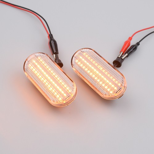 Luz de señalización lateral dinámica LED transparente para Seat Leon 1996-2003 2004 2005 2006 3 filas - Imagen 2 de 9