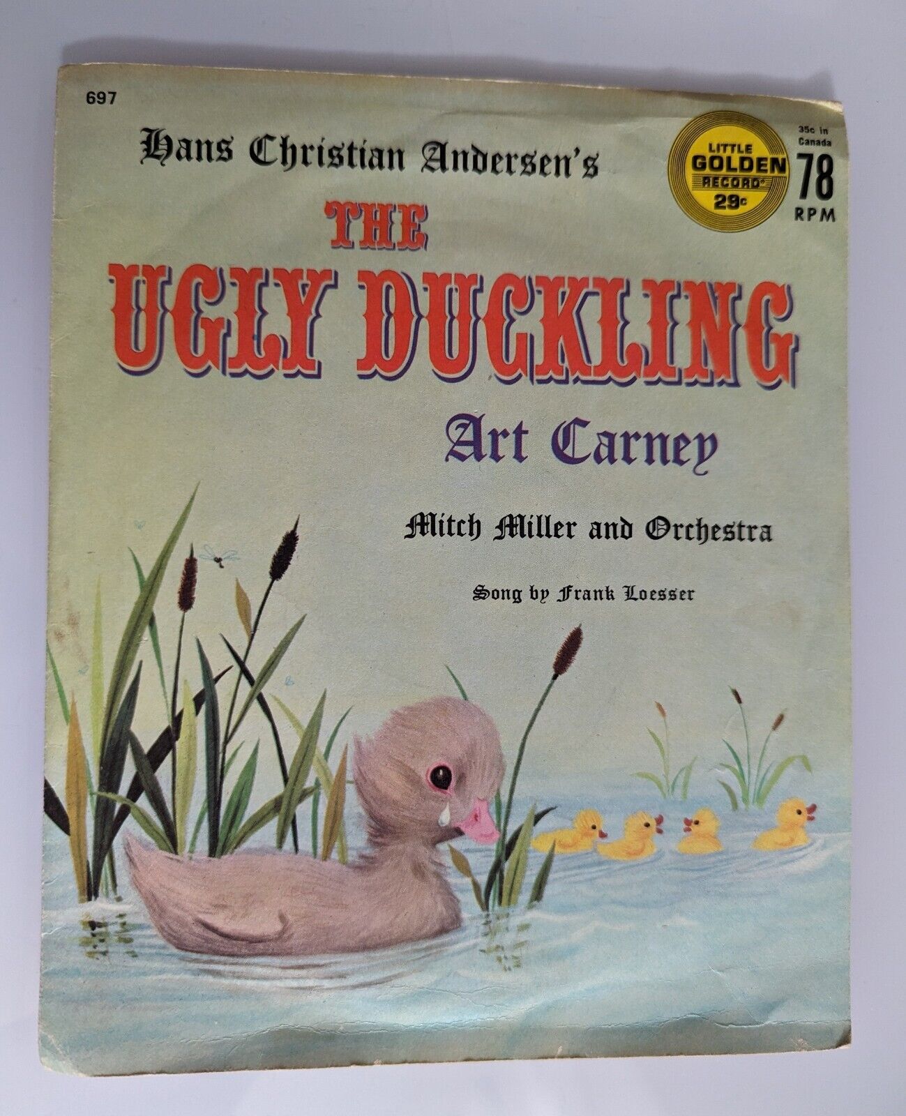1962 The Ugly Duckling Art Caney Mitch Miller Orchestra Little Golden Record 7"
